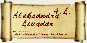 Aleksandra Livadar vizit kartica